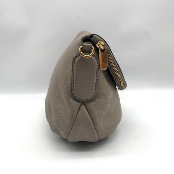 Marc Jacobs Gray Leather Classic Q Natasha Crossbody Bag - Picture 4 of 12